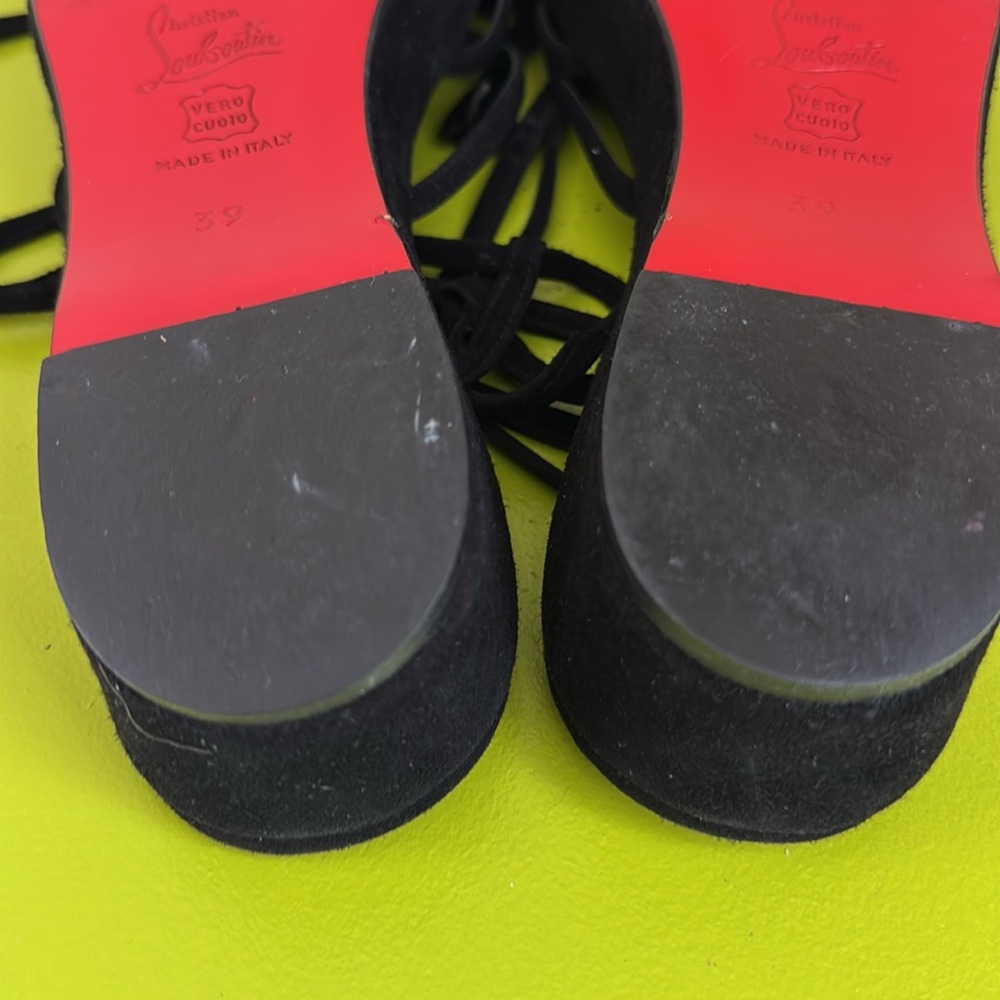 Christian Louboutin suede strappy flats size 39 - Picture 10 of 13